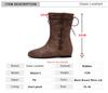 Women Mid Calf Boots Retro Cross Straps Flats Elegant Boots Spring Autumn Lace-Up Boots Party Shoes Round Toe Flat Booties Botas