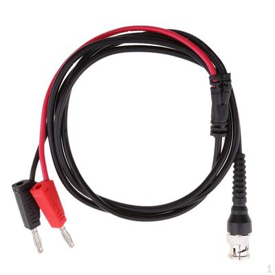 BNC Q9 To Dual 4mm Stackable Banana Plug With Socket Test Leads Probe Cable