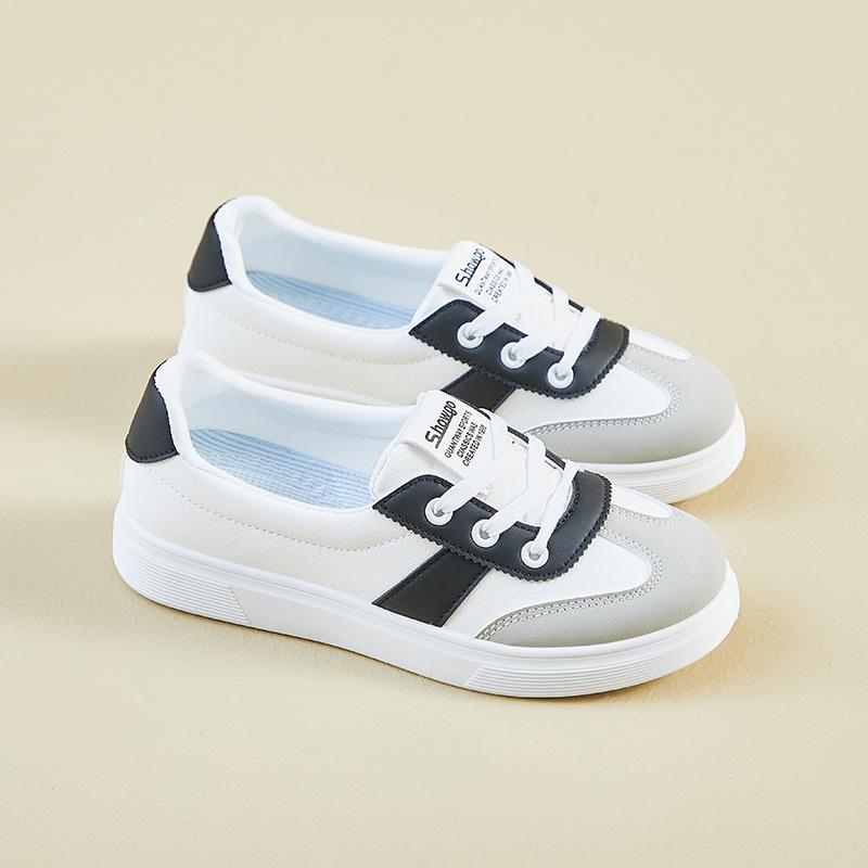 

Повседневная обувь для ходьбы для женщин. Удобные кроссовки из искусственной кожи со шнуровкой на толстой платформе. Нескользящие теннисные кроссовки. Женские дышащие кроссовки для бега. 40