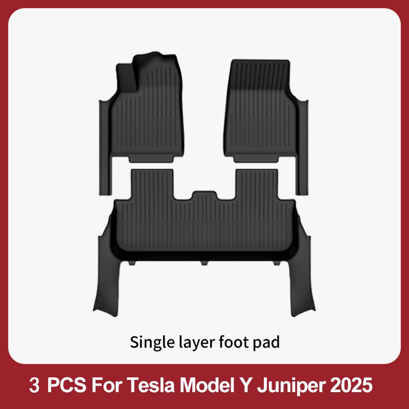 Tappetini per Tesla Model Y Juniper 2025-2026 Premium/Performance Rivestimento Pavimento in TPE & Accessori Copri Soglia Porta Completo