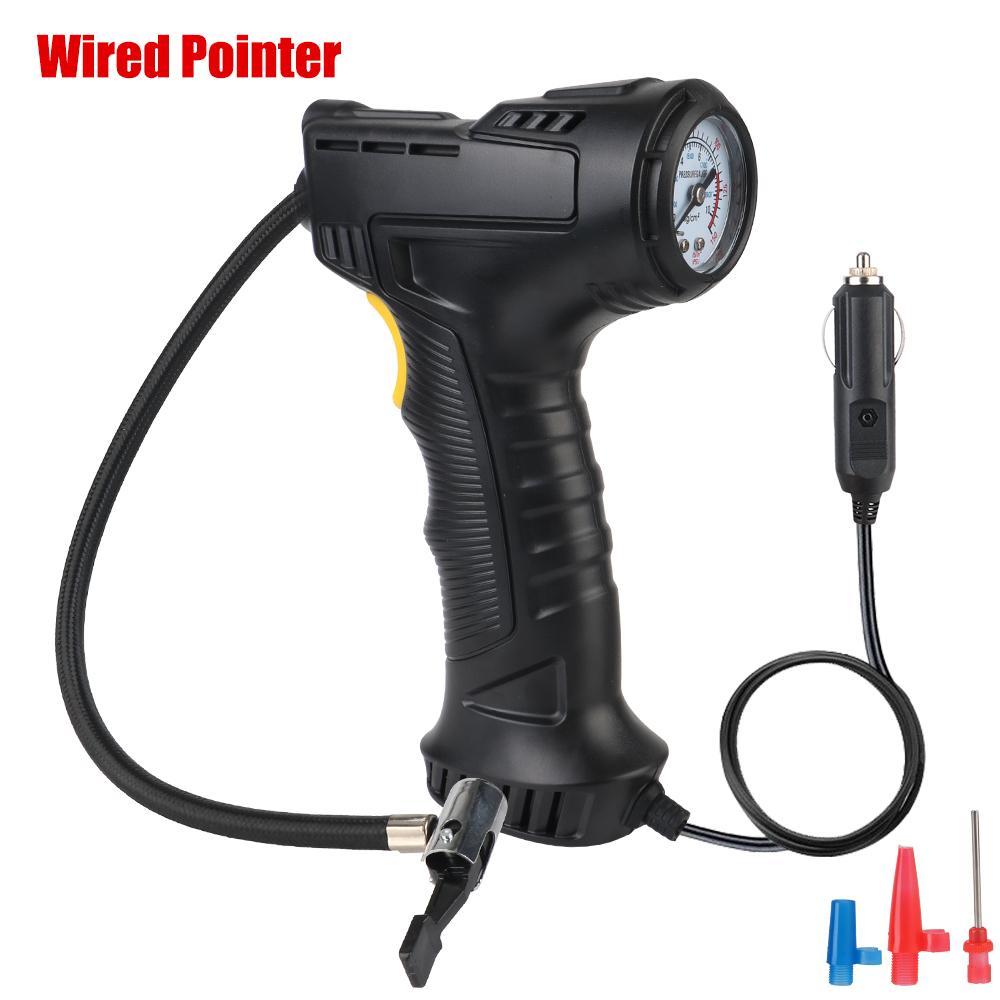 Car Tire Inflator Digital Display Car Air Compressor Portable 120W Inflatable Pump for Car Bicycle 75PSI With LED Light