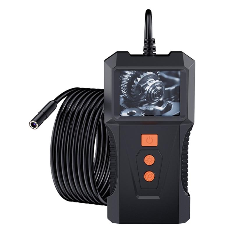 Industrial Sewer Borescope 8mm Flexible Endoscope 2inch Waterproof Camera for Engine Diagnostics Pipeline Maintenance