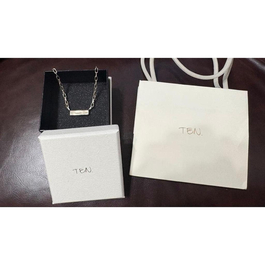 Used TEN. Necklace silver color