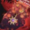 Collier Pendentif Zircon Opale Soleil Princesse Bague Bracelet Femmes Filles Fiançailles Bijoux Accessoires Cadeau