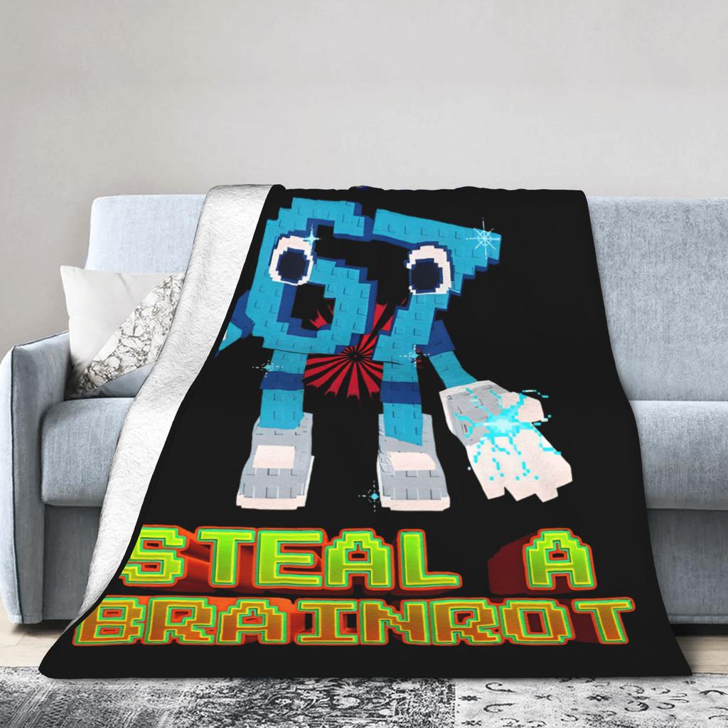 Six Seven Bruh 67 Blankets Fleece 6-7 Brainrot Meme Super Warm Throw Blanket for Bedding Couch Bed Blanket