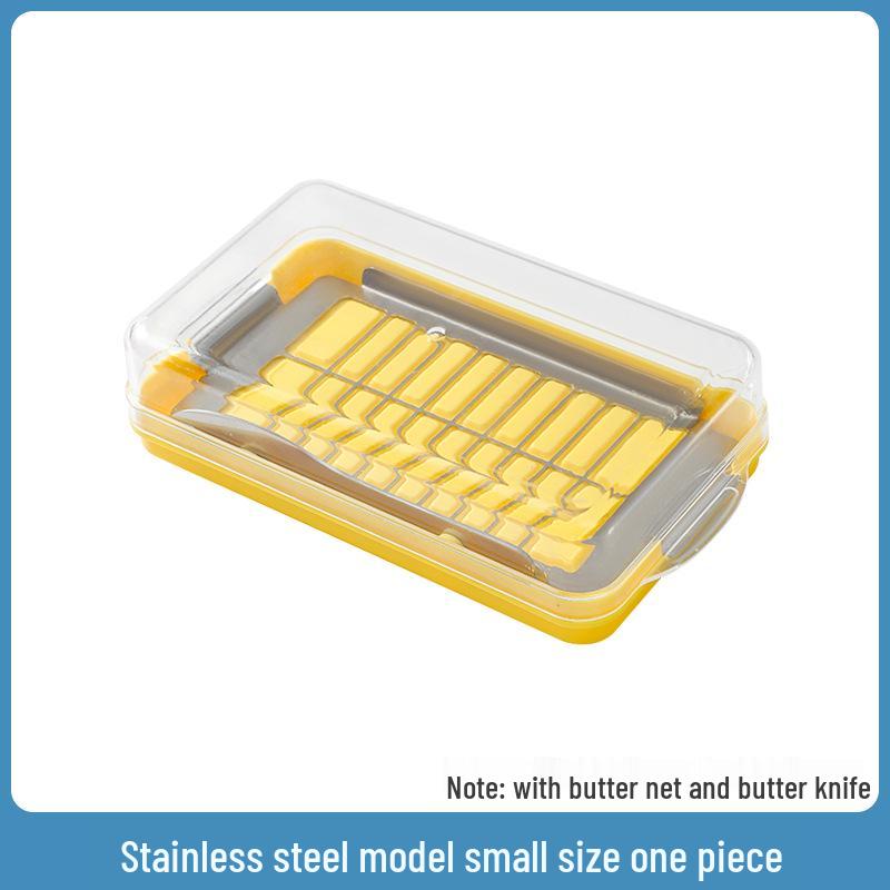 Butter Storage & Cutter Box with Lid and Divider for Fresh-Keeping Bread