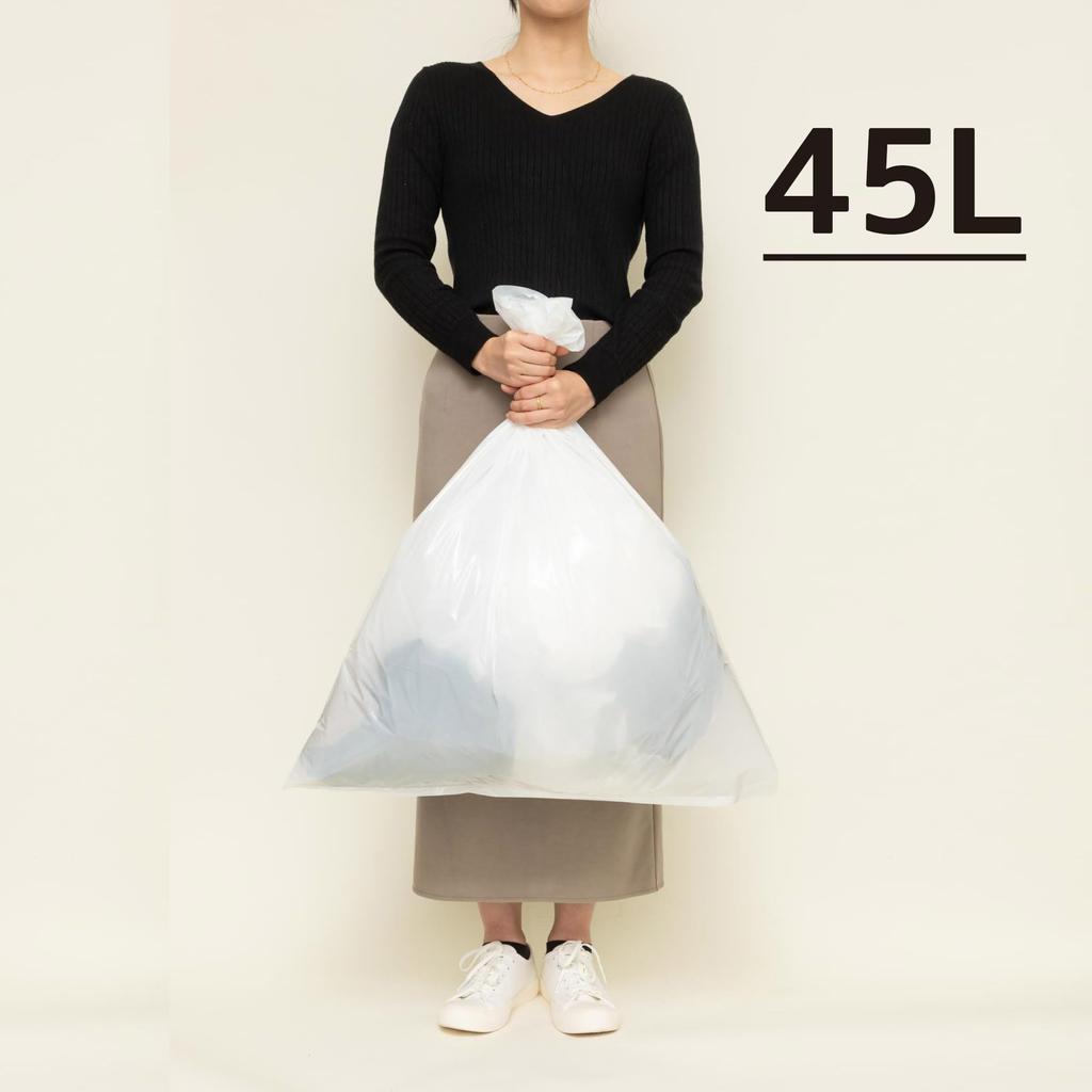 Chemical Japan Garbage Thick Translucent Plastic 10 Thickness x Width 650 x Height 800mm Bag, Bag, 45L, Pieces, CC-113W, 0.04