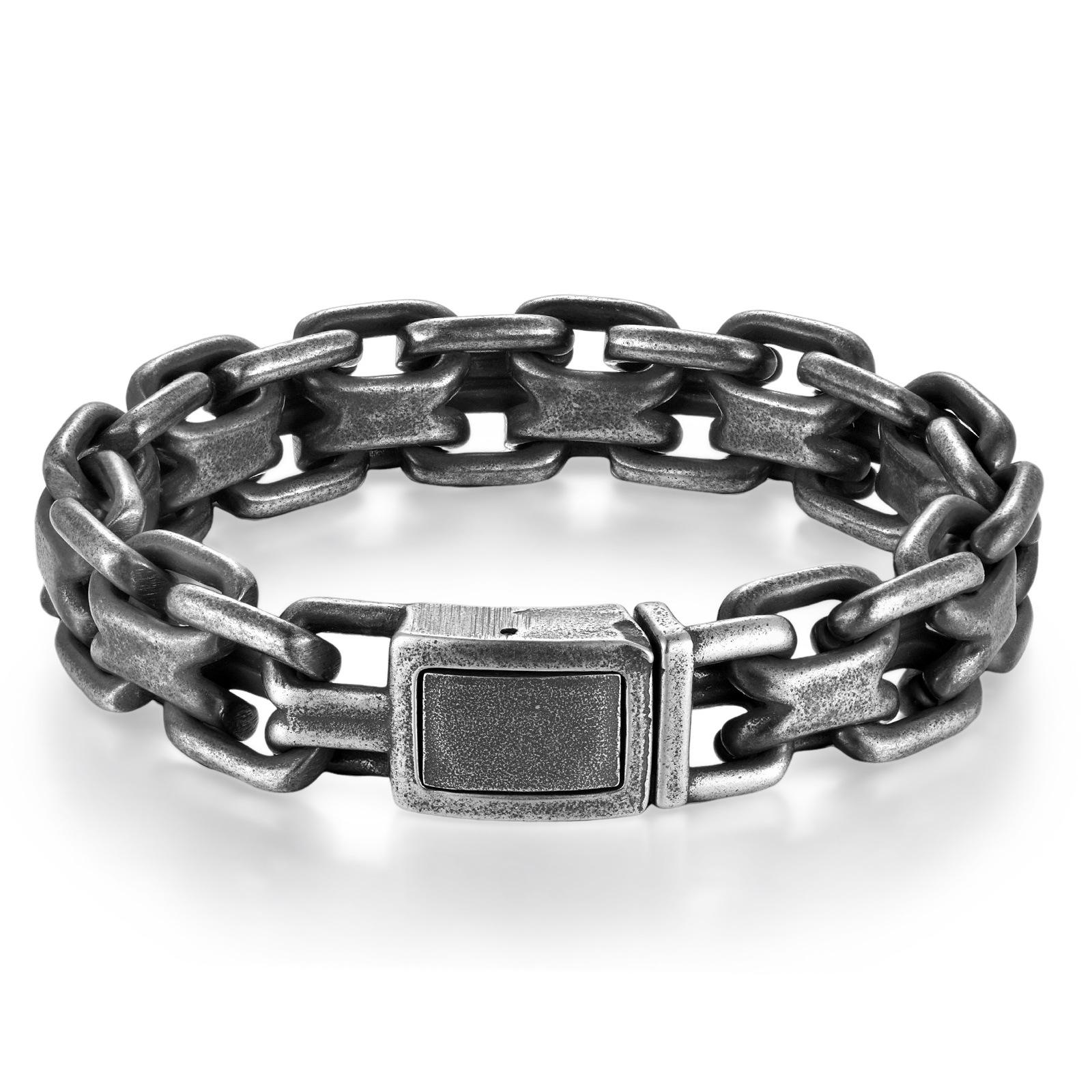 Cuban Bracelet Personalized Trendy Men s Chain Titanium Steel Bracelet New Retro Stainless Steel Bracelet Men