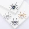 Rhinestone Spider Brooches for Women Unisex Pearl Animal Pins Insect Banquet Party Backpack Gifts Jewelry Accessories