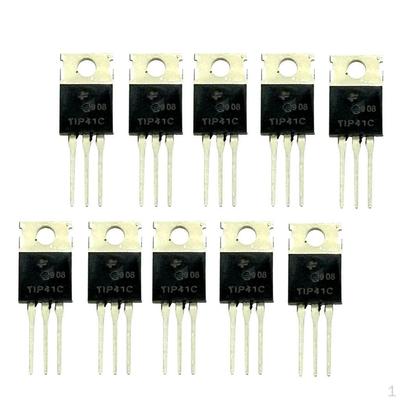10 Pieces TIP41C Transistor Power 100V 6 Triode