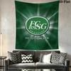 Fc St Gallen Wall Tapestry Aesthetic Wall Hanging Printed Fabric Blanket Decorative Tapestries for Bedroom Living Room Home Decor