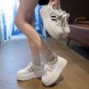 Little white shoes women's spring new inner height increase thick-soled versatile sports and leisure small leather board shoes tide