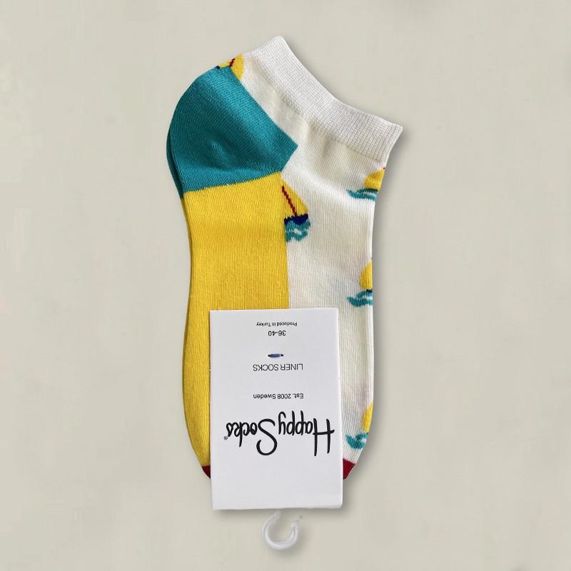 Happy Socks Womens Ankle Cartoon Cute Cotton Low Cut Colorful Casual