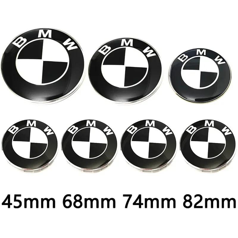 7pcs 45mm 68mm 74mm 82mm Car Front Hood Emblem rear boot badge Steering wheel Logo for BMW M F30 G01 E36 E39 E87 E46 E90 E92 E53 DL8