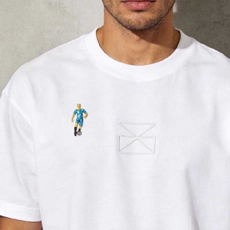 Vibrant Soccer Enamel Brooch Football Player Jewelry Elegant Clothing Accessory For Outfit Enhancement