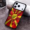 Macedonia Flag Phone Case for iPhone 17 16 15 Pro Max Air 14 13 12 11 Plus Shockproof Capa Cover