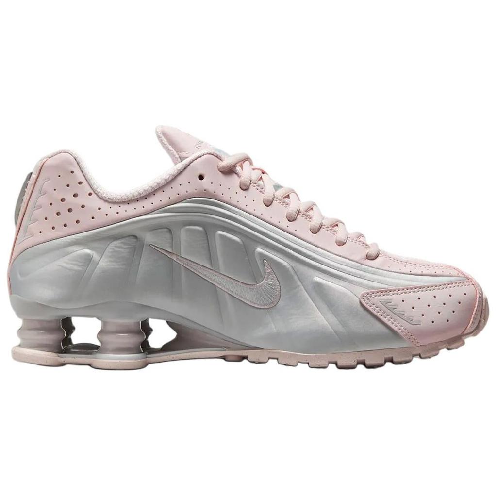 Nike Shox R4 Barely Rose Μεταλλικό Πλατινέ Γυναικεία Αθλητικά Παπούτσια Ροζ AR3565-600