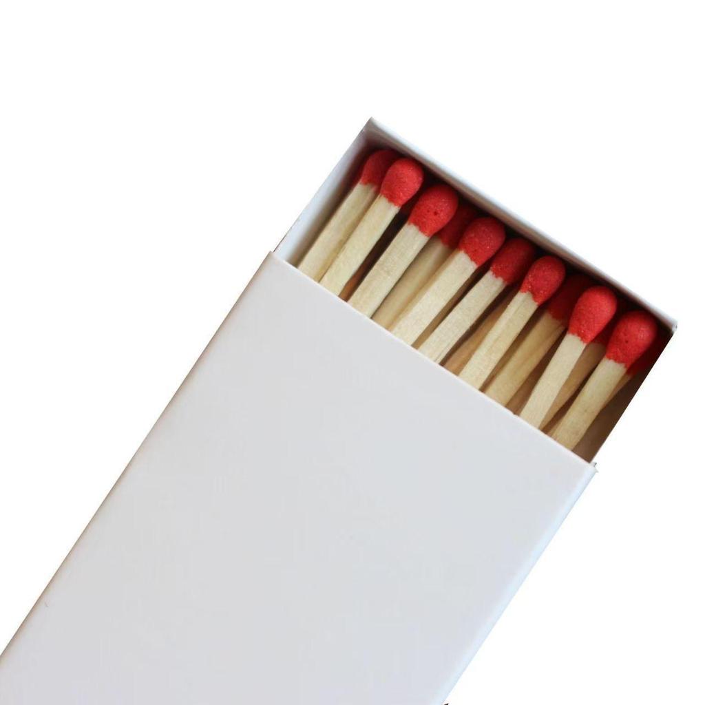 Match Scented Candle Gift Set: Long Stem Wooden Matches (75mm) Souvenir