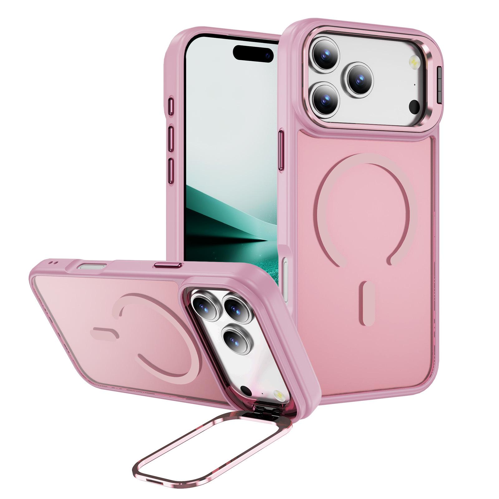 

For Apple Mobile Phone Case, Light Luxury, High-end Skin-feeling Magnetic Contact Lens Holder, for IPhone17pro Mobile Phone Case For iPhone11ProMax