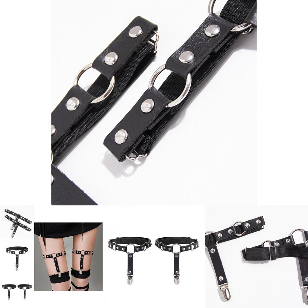 Lolita Leg Garters With Leather Material For Cute Girls And Cosplay Fashion