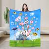 Frutiger Aero Fashion Collection Blanket Warm Soft Fluffy Plush Throw Blanket For Bedroom Travel Flannel Bedspread Bed Cover