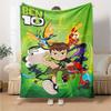 1pc Ben10 Blanket, Gift, for Men and Women, Soft Blanket, Good for Sofa Bed Couch Travel, Lightweight Flannel Blanket