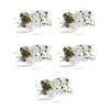 5Pcs Artificial Rose Boutonniere for Wedding Ceremony Anniversary, Dinner Party, Rose Corsages Wristband for Bride Groo