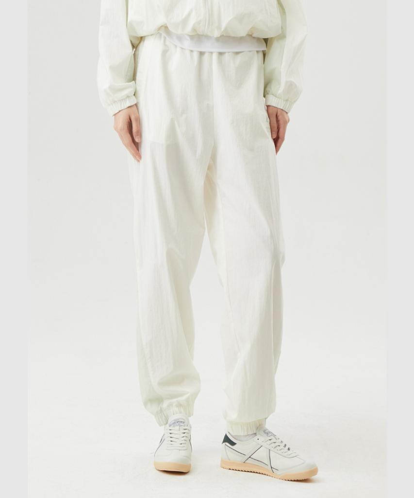 LECOQ Women'S Woven Regular Fit Jogger Pants White (Qp122Opt21)