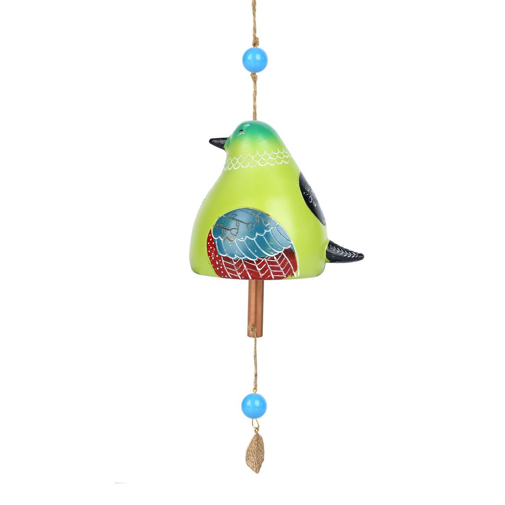Japanese Wind Chime Exquisite Painted Resin Bird Pendant For Door Window Wall Cartoon Courtyard Wind Chime Garden Decor Props
