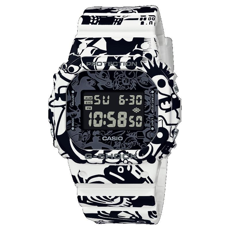 

Casio G-SHOCK Men s Resin 200M Water Resistant Shock Resistant Alarm Quartz Watch DW-5600GU-7 белый
