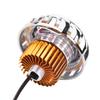 Motorcycle LED Headlight Projector Lens Dual Angel Devil Eye Head Lamp   Type Blue Pink
