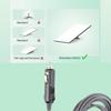 Car Power Cable for Starlink Mini Dish IP68 Rainproof 12-24V Cigar Lighter Plug to DC Power Supply Cord 19AWG