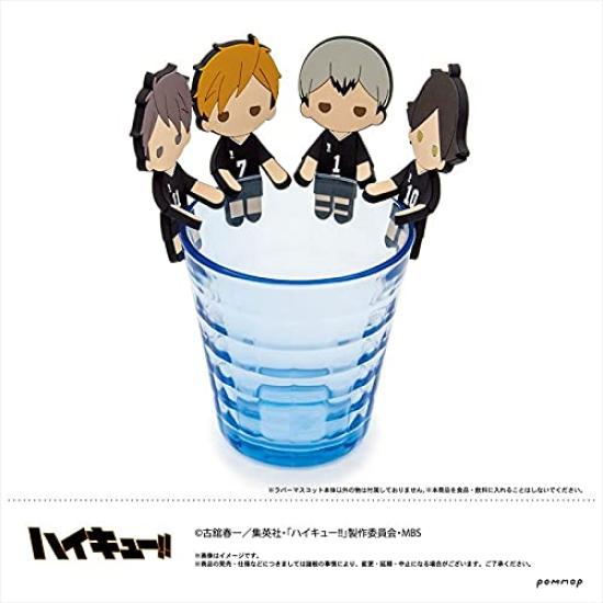 POMMOP Chocotto Rubber Collection A W45 x H73 x D4mm PVC Rubber and Iron Plate U91 21L 038 Box of 6 Haikyu!!