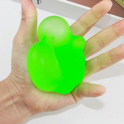 Cute Anti-Stress Ball Frosted Transparent Stress Relief Flexible Funny Decompression Vent Bouncy Ball Toy