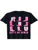 Girls Western Cowgirls Boot Bachelorette Party T-Shirt
