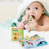Livro de pano para bebês, papel com som embutido, números de animais, transporte de frutas, impressões coloridas de desenhos animados, desenvolvimento de cérebro, brinquedo educacional, livro sensorial