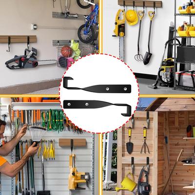 2PCS Stainless Steel Heavy Duty Chainsaw Hanger Wall Mount Tool Holder Secure Garage and Shed Organization Supplies