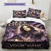Name Custom Ozzy Pattern Bedding Set Quilt Cover Pillowcase Home Decor Gift (1 * Duvet Cover + 2 * Pillowcase, Without Core)