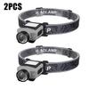 1000LM Sensor Headlamp USB C Rechargeable 5 Modes Headlight with Power Display Cap Clip Outdoor Fishing Camping Head Flashlight