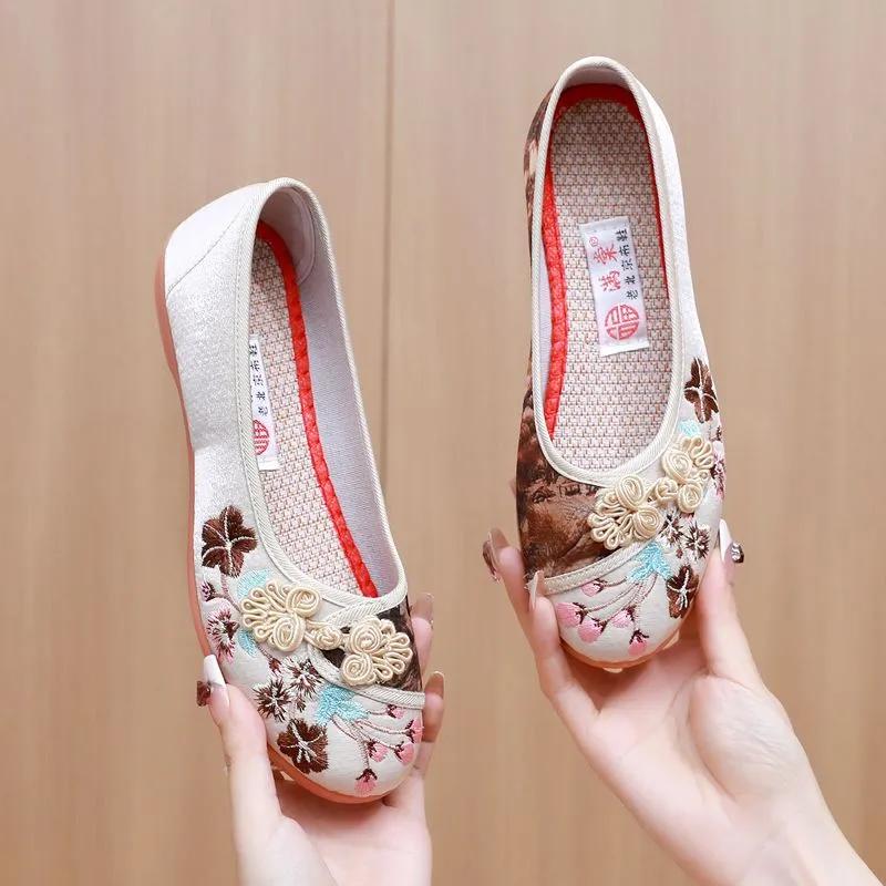 sapatos femininas women cute round toe green spring slip on anti skid flat shoes lady cool comfort hemp loafers ab502