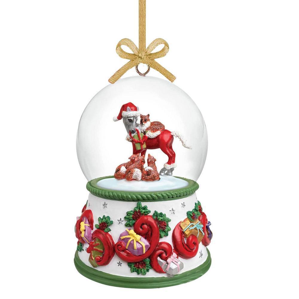 Holiday Ornament Party Cute Christmas Horse Pendant Desktop Gifts Decoration