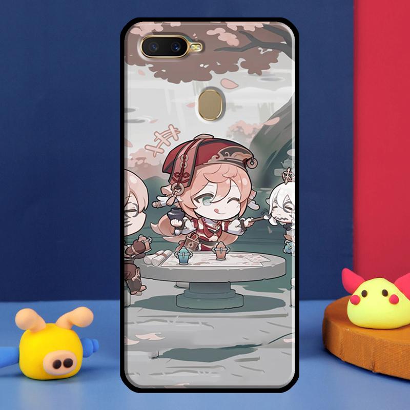 Genshin Impact Chibi Case For Oppo A98 A78 A58 A15 A16 A17 A5 A9 A91 A52 A72 A76 A96 A74 A94 A54 S A57 A77 Cover