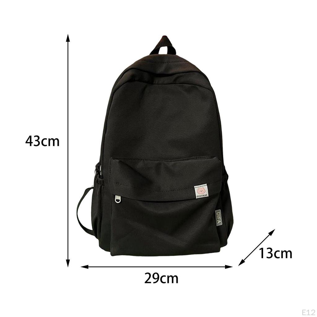 Solid Color Backpack Cute Aesthetic Laptop for Short Trips Camping