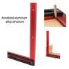 90° L Shaped Woodworking Ruler Tool Carpenter Carpentry Angle L Measurements Square Aluminum Steel Framing Woodworking Tool