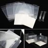 10Pcs Transparent Handheld Cake Box Clear Plastic Portable Birthday Cake Gift Box Baking Cupcake Box Birthday Party