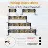 9-36V LED Light Bar 1/2/3/4/5 Lens Car LED External DRL Driving Light Front Grille Spotlight Super Bright Auxiliary Headlight