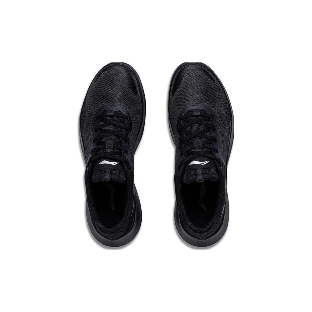 Li Ning Light Feather Low-Top Sprint City Pendler Laufschuhe Herren Schwarz ARST019-2