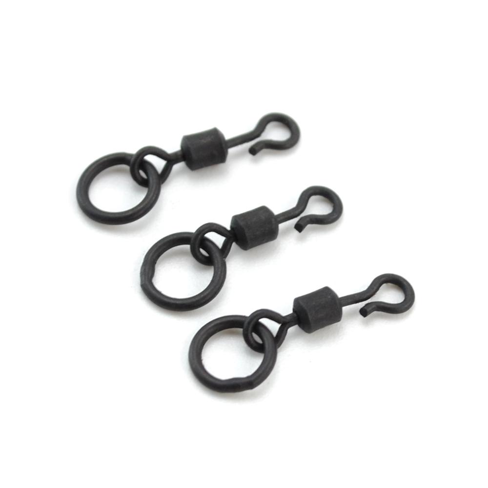 500 Piece In Bulk Carp Fishing Swivels Snaps Round Quick Change Ring Swivels Fishing Accessories AE009