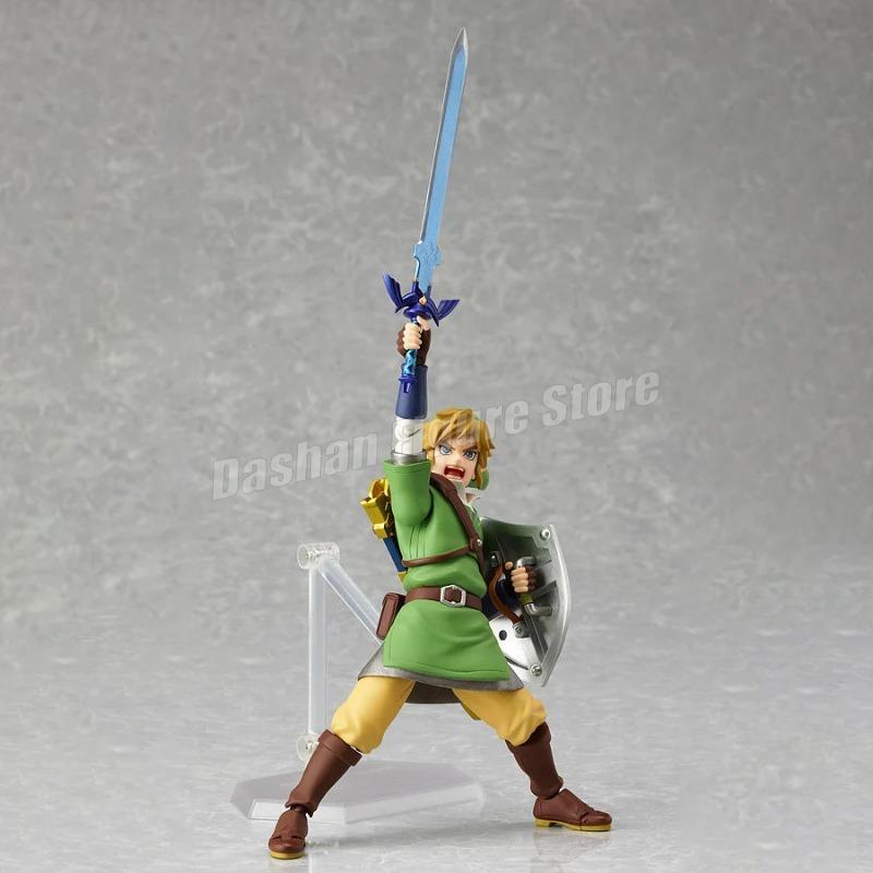 The Legend of Zelda Skyward Sword Figures Figma 153 Link Action Figure PVC Collection Model 14cm Anime Ornaments Figurine Toys