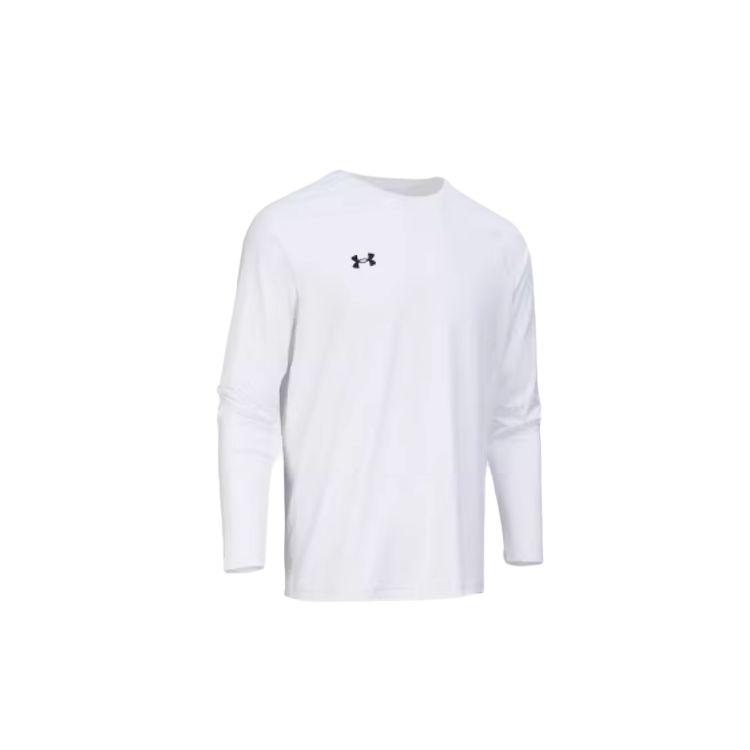 

Under Armour Solid Color Quick-Dry Breathable Long Sleeve T-Shirt Unisex tops White 24600601-100 2XL